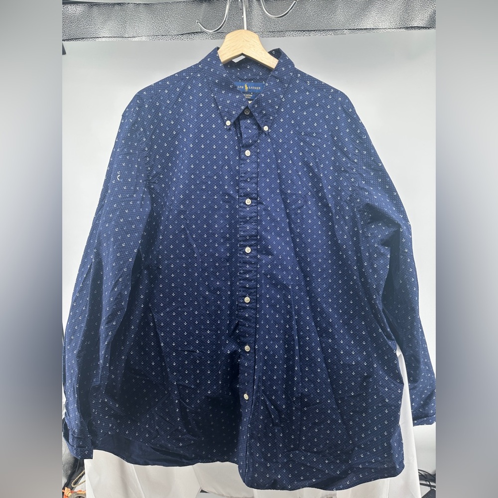 Polo Ralph Lauren nautical anchor dot long sleeve shirt